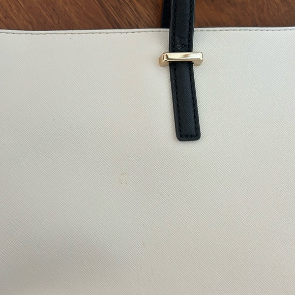 Kate Spade Two Tone Ivory and Black Tote Bag - Picture 15 of 15